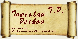 Tomislav Petkov vizit kartica
